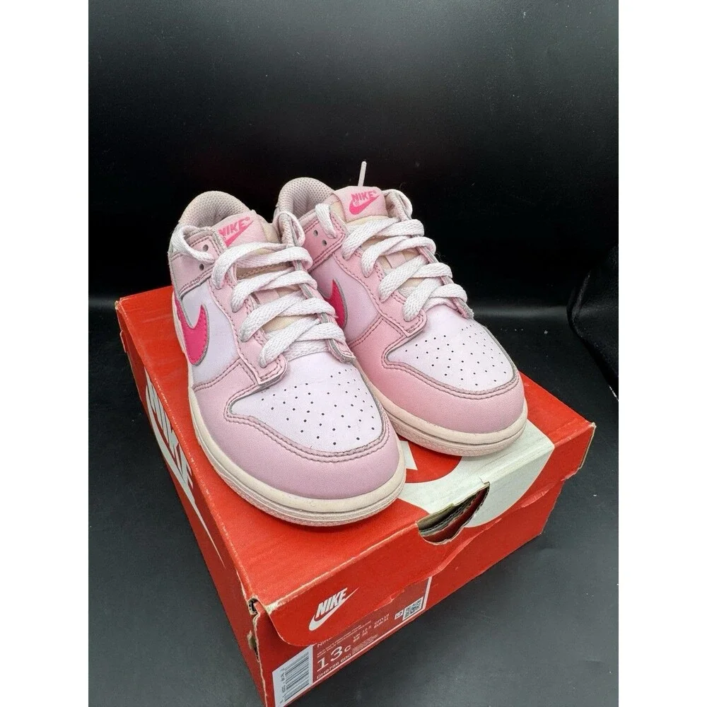 Nike Dunk Low PS 'Triple Pink' Toddler Size 13c
